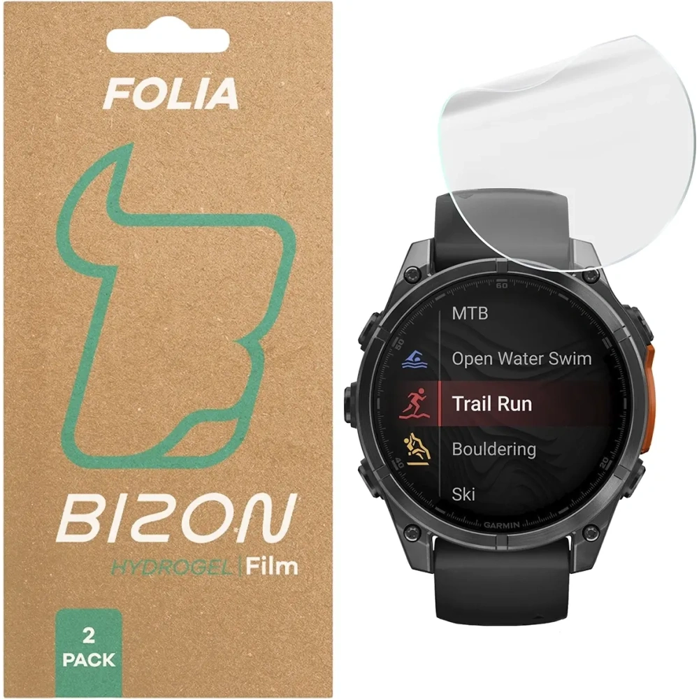 Hurtownia GSM - Bizon üveg óra hidrogel Garmin Tactix 8 AMOLED 47mm [2 PACK] - BIZ8963 - {ean13} - Hurt