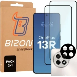 Hurtownia GSM - Bizon Edge 2 Csomag 2x edzett üveg + 1x lencsevédő OnePlus 13R - BIZ8964 - {ean13} - Hurt