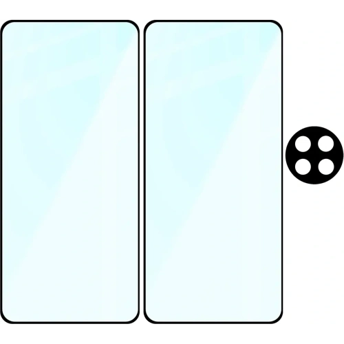 2x szkło na ekran + 1x na aparat Bizon Edge 2 Pack do OnePlus 13R