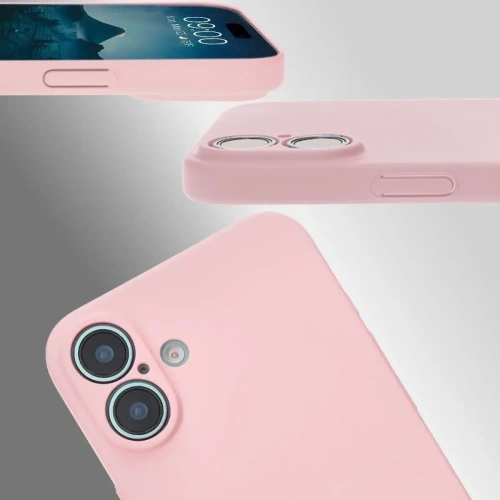 Etui Bizon Case Łupka do Apple iPhone 16 Plus różowe