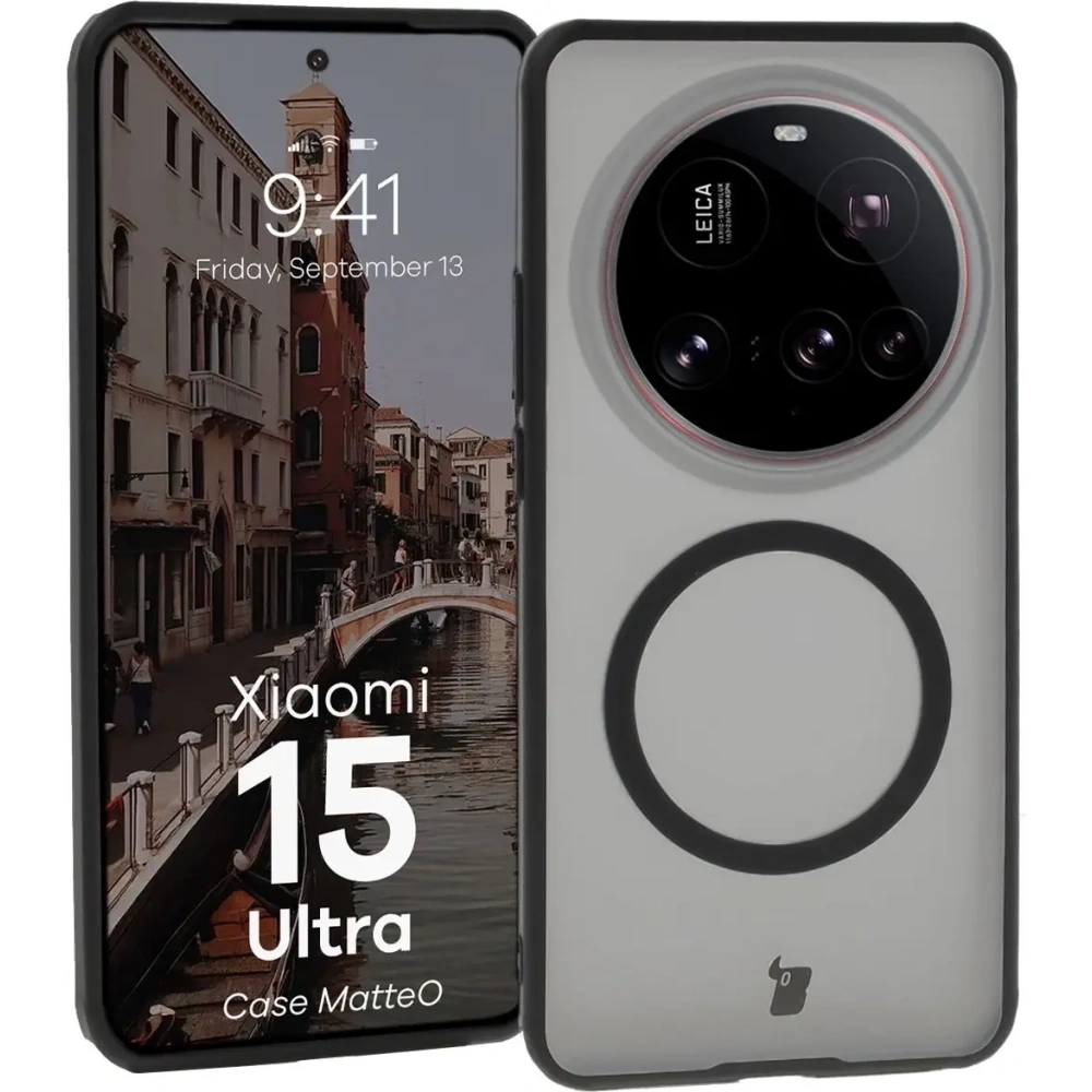 Hurtownia GSM - Bizon Case MatteO Magnetic Xiaomi 15 Ultra negru smokescreen - BIZ8976 - {ean13} - Hurt