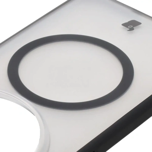 Etui z pierścieniem magnetycznym Bizon Case MatteO do Xiaomi 15 Ultra przydymione-czarne