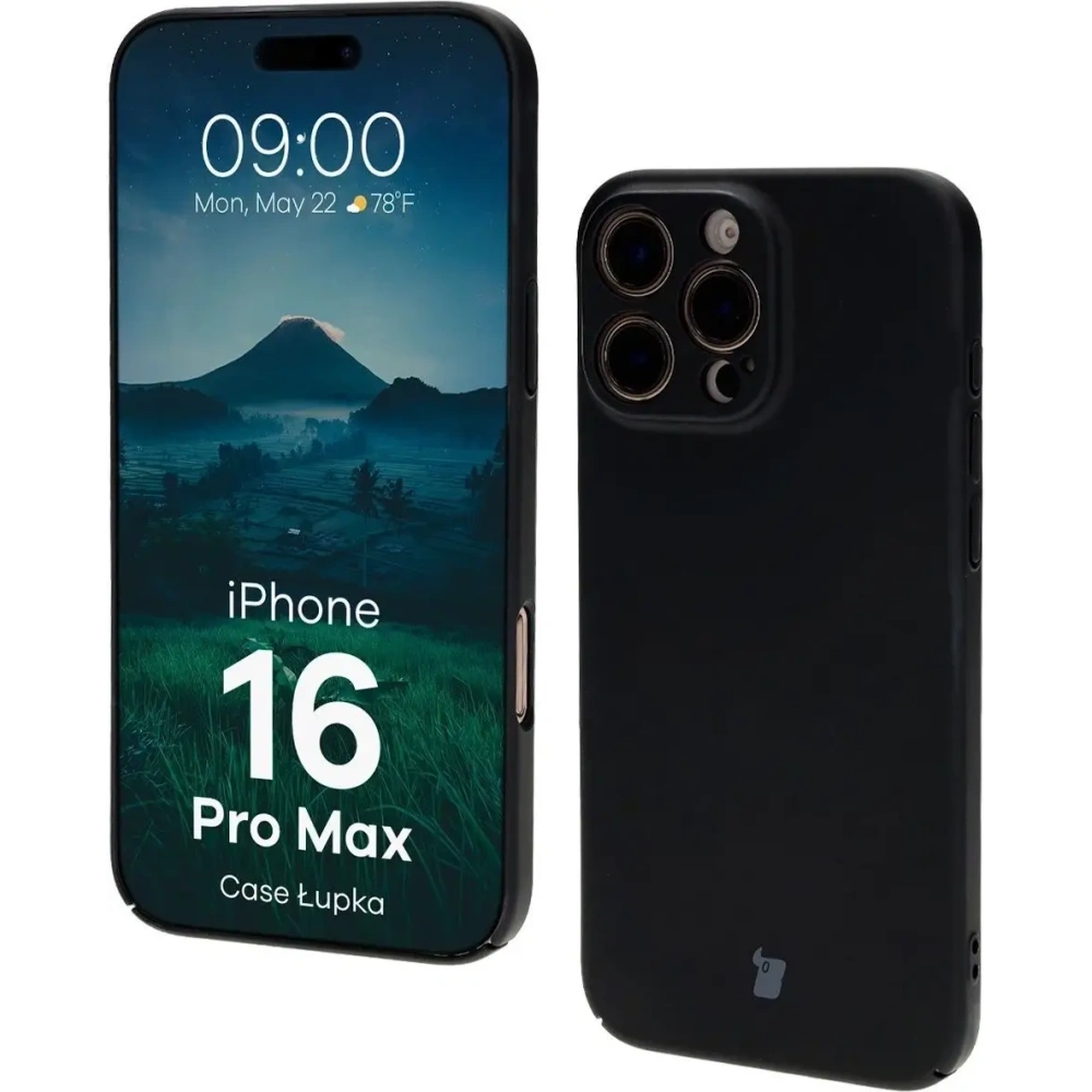 Hurtownia GSM - Bizon Case Lupka Apple iPhone 16 Pro Max fekete - BIZ8982 - {ean13} - Hurt