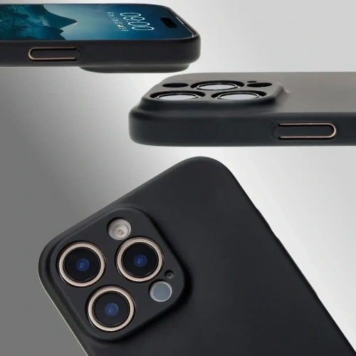 Etui Bizon Case Łupka do Apple iPhone 16 Pro Max czarne