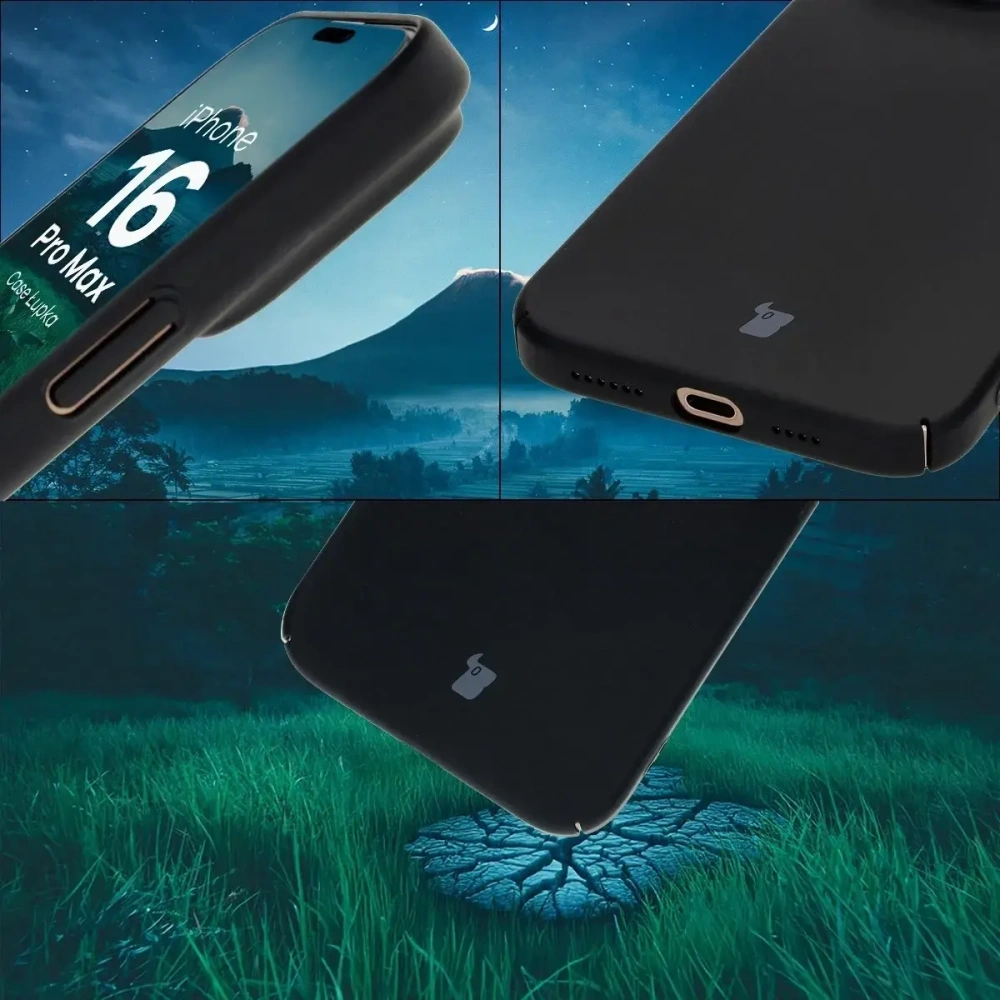 Hurtownia GSM - Bizon Case Lupka Apple iPhone 16 Pro Max fekete - BIZ8982 - {ean13} - Hurt
