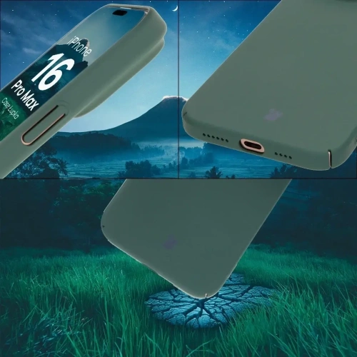 Etui Bizon Case Łupka do Apple iPhone 16 Pro Max zielone