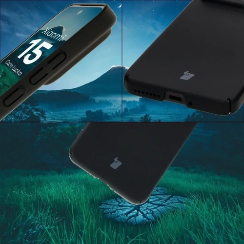 Etui Bizon Case Łupka do Xiaomi 15 czarne
