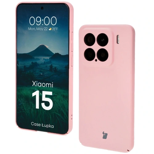 Etui Bizon Case Łupka do Xiaomi 15 różowe
