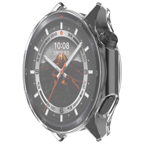 Etui z osłoną ekranu Bizon Case Watch Felipe do OnePlus Watch 3 / Oppo Watch X2 przeźroczyste