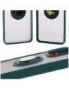 Hurtownia GSM - Bizon Case Hybrid Ring Oppo Reno13 F / FS fumuriu cu un cadru verde închis. - BIZ8991 - {ean13} - Hurt