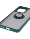 Hurtownia GSM - Bizon Case Hybrid Ring Oppo Reno13 F / FS fumuriu cu un cadru verde închis. - BIZ8991 - {ean13} - Hurt