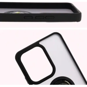 Hurtownia GSM - Bizon Case Hybrid Gyűrű Oppo Reno13 F / FS füstös fekete kerettel - BIZ8992 - {ean13} - Hurt