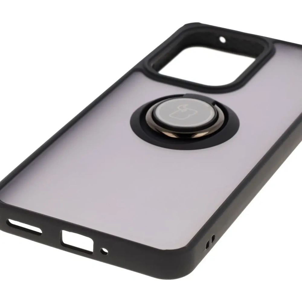 Wholesale Bizon Case Hybrid Ring Oppo Reno13 F / FS smoked with a black frame - BIZ8992 - {ean13} - Hurt