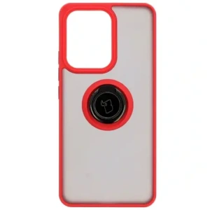 Hurtownia GSM - Bizon Case Hybrid Ring Oppo Reno13 F / FS kouřový s červeným rámem - BIZ8993 - {ean13} - Hurt