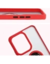 Hurtownia GSM - Etui z uchwytem na palec Bizon Case Hybrid Ring do Oppo Reno13 F / FS przydymione z czerwoną ramką - BIZ8993 - {ean13} - Hurt