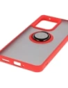 Hurtownia GSM - Etui z uchwytem na palec Bizon Case Hybrid Ring do Oppo Reno13 F / FS przydymione z czerwoną ramką - BIZ8993 - {ean13} - Hurt
