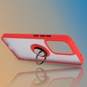 Hurtownia GSM - Bizon Case Hybrid Gyűrű Oppo Reno13 F / FS füstös piros kerettel - BIZ8993 - {ean13} - Hurt