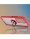 Hurtownia GSM - Etui z uchwytem na palec Bizon Case Hybrid Ring do Oppo Reno13 F / FS przydymione z czerwoną ramką - BIZ8993 - {ean13} - Hurt