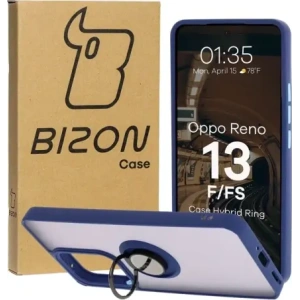Hurtownia GSM - Bizon Case Hybrid Gyűrű Oppo Reno13 F / FS füstös színben, tengerészkék kerettel - BIZ8994 - {ean13} - Hurt