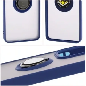 Hurtownia GSM - Bizon Case Hybrid Ring Oppo Reno13 F / FS fumuriu cu ramă albastră închisă - BIZ8994 - {ean13} - Hurt