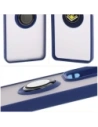 Hurtownia GSM - Bizon Case Hybrid Gyűrű Oppo Reno13 F / FS füstös színben, tengerészkék kerettel - BIZ8994 - {ean13} - Hurt