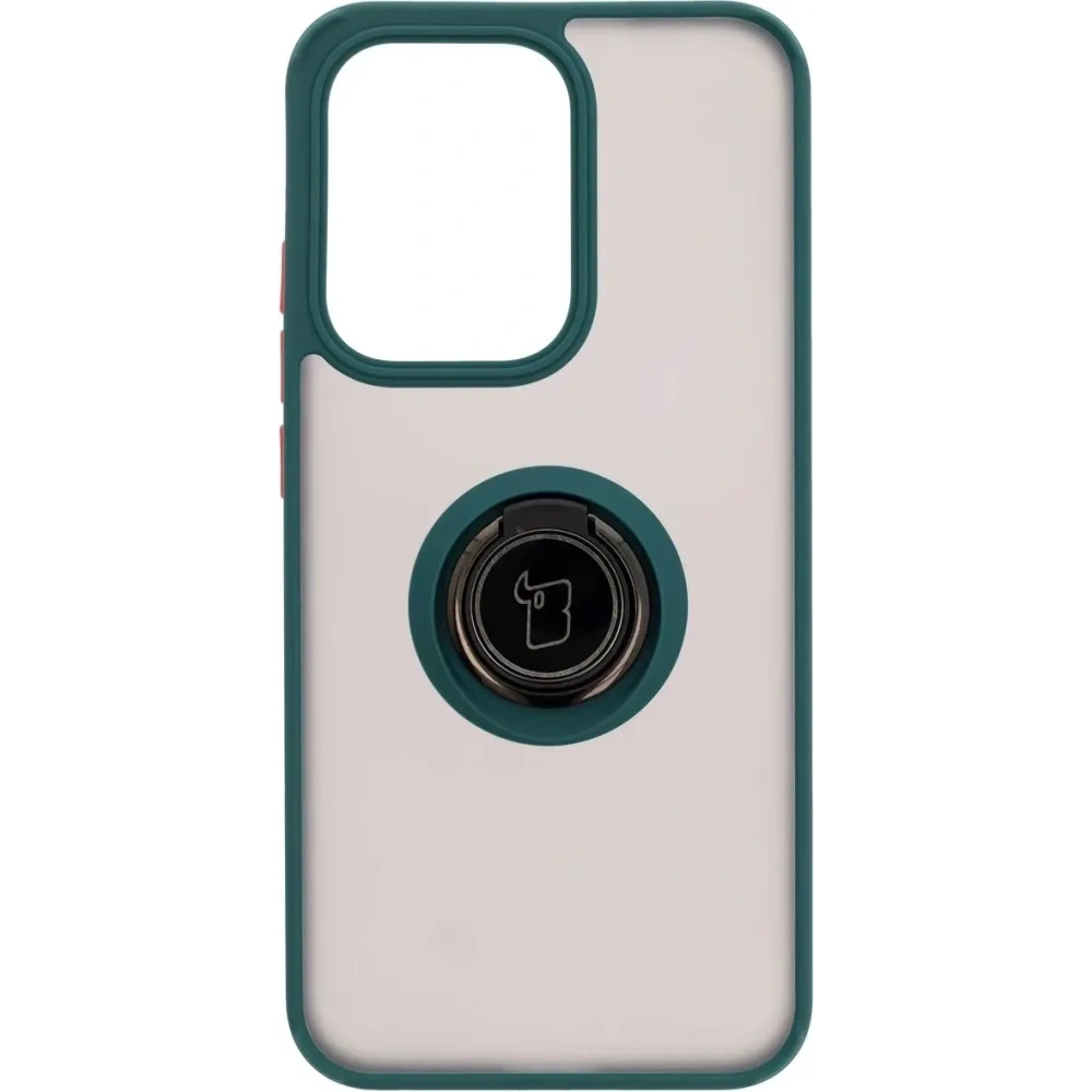 Wholesale Bizon Case Hybrid Ring Oppo Reno13 smoky with a dark green frame - BIZ8995 - {ean13} - Hurt
