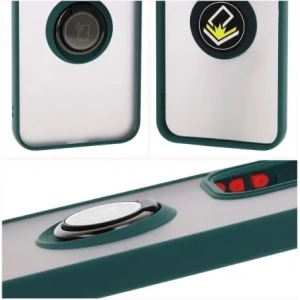 Hurtownia GSM - Bizon Case Hybrid Gyűrű Oppo Reno13 füstös, sötétzöld kerettel - BIZ8995 - {ean13} - Hurt