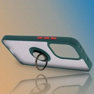 Hurtownia GSM - Bizon Case Hybrid Gyűrű Oppo Reno13 füstös, sötétzöld kerettel - BIZ8995 - {ean13} - Hurt