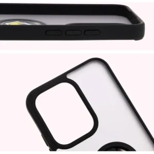 Hurtownia GSM - Bizon Case Hybrid Gyűrű Oppo Reno13 füstös fekete kerettel - BIZ8996 - {ean13} - Hurt