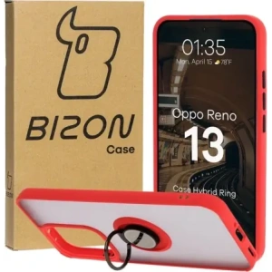 Hurtownia GSM - Bizon Case Hybrid Gyűrű Oppo Reno13 füstös piros kerettel - BIZ8997 - {ean13} - Hurt