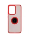 Wholesale Bizon Case Hybrid Ring Oppo Reno13 smoky with a red frame - BIZ8997 - {ean13} - Hurt