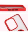 Wholesale Bizon Case Hybrid Ring Oppo Reno13 smoky with a red frame - BIZ8997 - {ean13} - Hurt