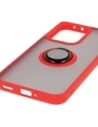 Wholesale Bizon Case Hybrid Ring Oppo Reno13 smoky with a red frame - BIZ8997 - {ean13} - Hurt