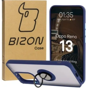 Hurtownia GSM - Bizon Case Hybrid Gyűrű Oppo Reno13 füstös színben, kék kerettel - BIZ8998 - {ean13} - Hurt
