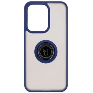 Bizon Case Hybrid Ring Oppo Reno13 smoky with a blue frame