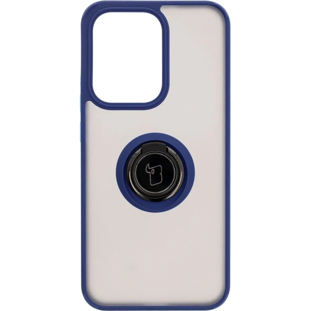 Wholesale Bizon Case Hybrid Ring Oppo Reno13 smoky with a blue frame - BIZ8998 - {ean13} - Hurt