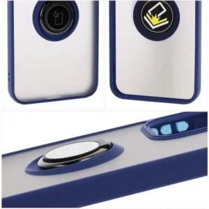 Hurtownia GSM - Bizon Case Hybrid Gyűrű Oppo Reno13 füstös színben, kék kerettel - BIZ8998 - {ean13} - Hurt
