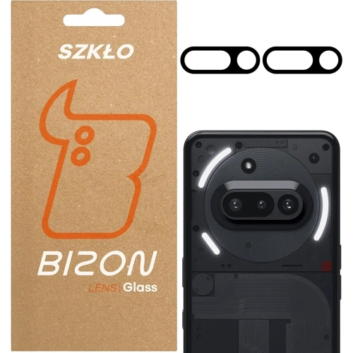 Szkło na aparat Bizon Glass Silk Lens do Nothing Phone (3a) [2 PACK]