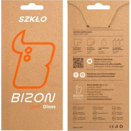 Szkło na aparat Bizon Glass Silk Lens do Nothing Phone (3a) [2 PACK]