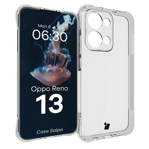 Elastyczne etui Bizon Case Salpa do Oppo Reno13 przezroczyste