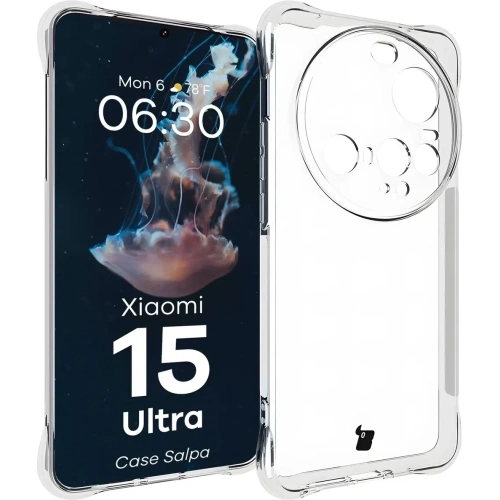 Elastyczne etui Bizon Case Salpa do Xiaomi 15 Ultra przezroczyste