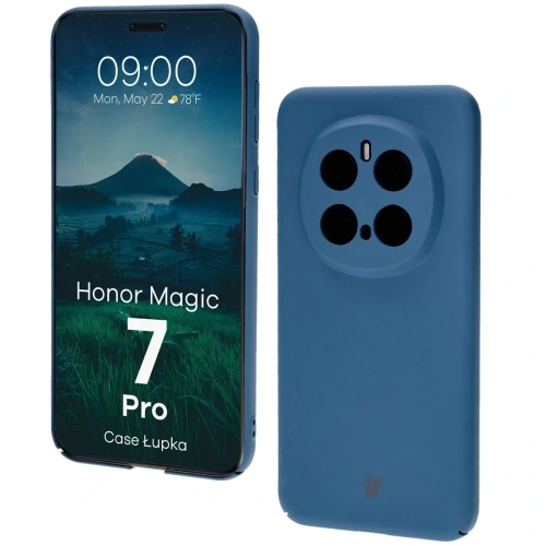 Etui Bizon Case Łupka do Honor Magic7 Pro niebieskie