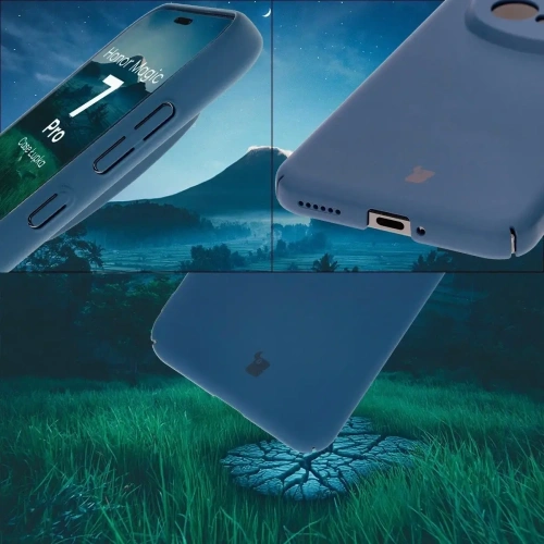 Etui Bizon Case Łupka do Honor Magic7 Pro niebieskie