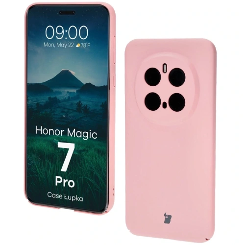 Etui Bizon Case Łupka do Honor Magic7 Pro różowe