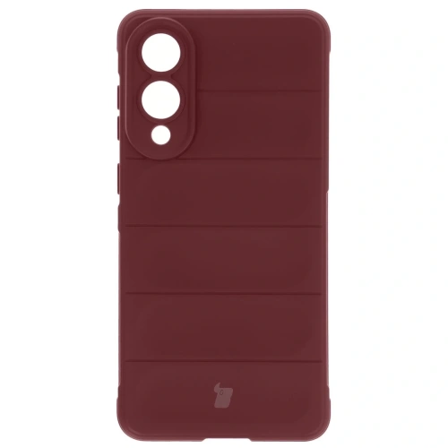 Pancerne etui Bizon Case Tur do Samsung Galaxy S25 Edge burgundowe