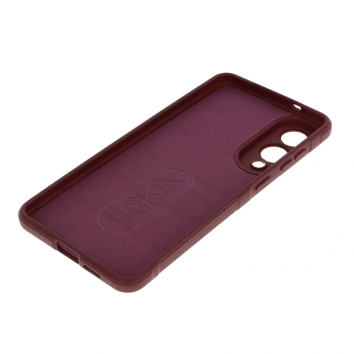 Pancerne etui Bizon Case Tur do Samsung Galaxy S25 Edge burgundowe