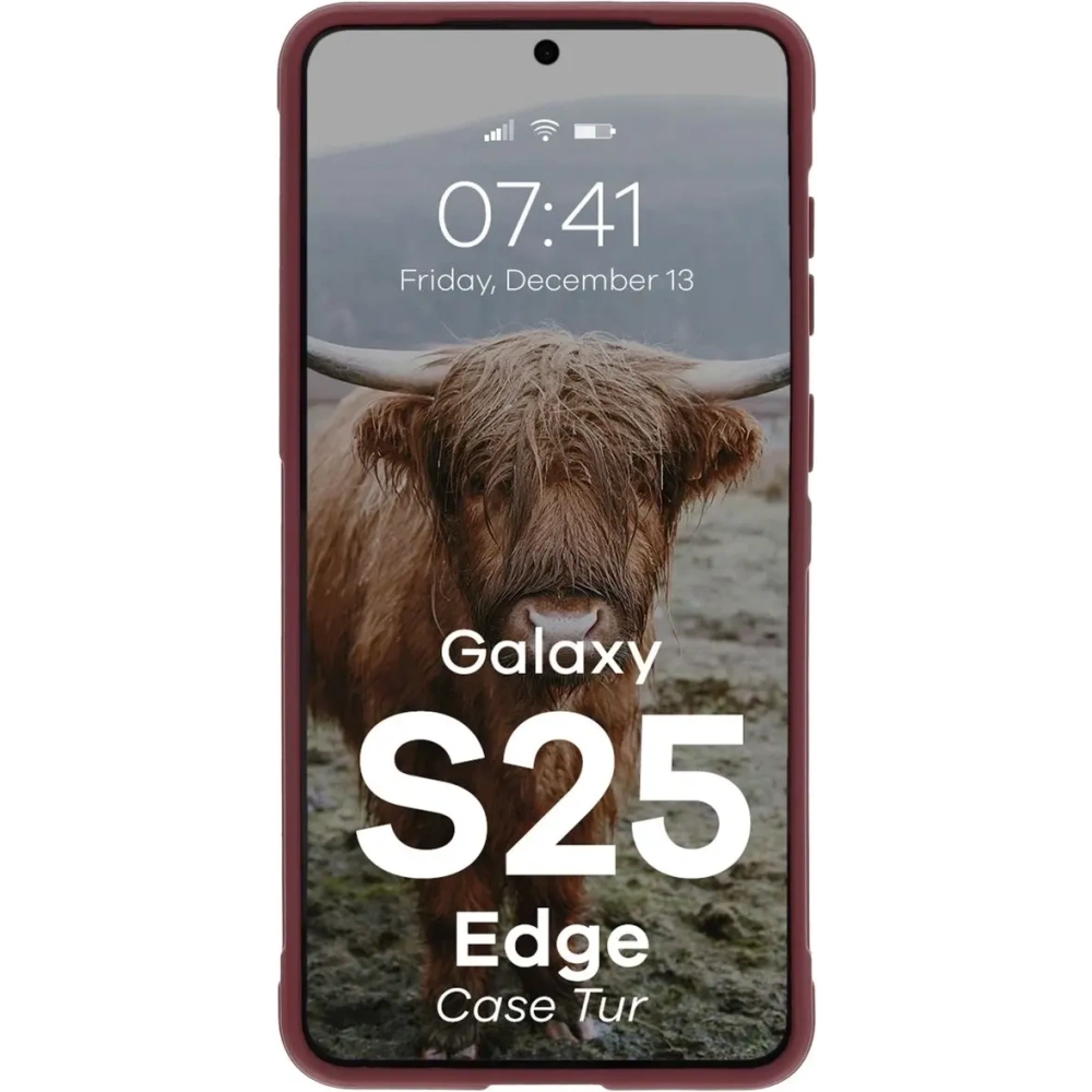 Wholesale Bizon Case Tur Samsung Galaxy S25 Edge burgundy - BIZ9015 - {ean13} - Hurt