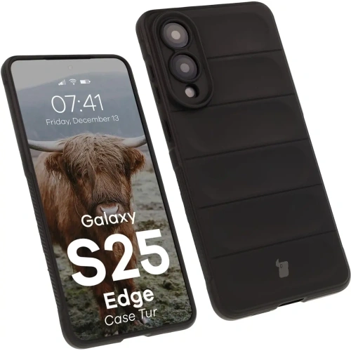 Pancerne etui Bizon Case Tur do Samsung Galaxy S25 Edge czarne