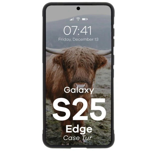 Pancerne etui Bizon Case Tur do Samsung Galaxy S25 Edge czarne