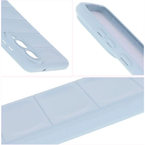 Pancerne etui Bizon Case Tur do Samsung Galaxy S25 Edge jasnoniebieskie